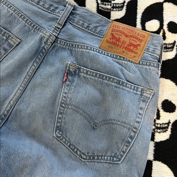 Levi’s 505 Light Blue Denim Jeans 32x30 - Picture 3 of 5